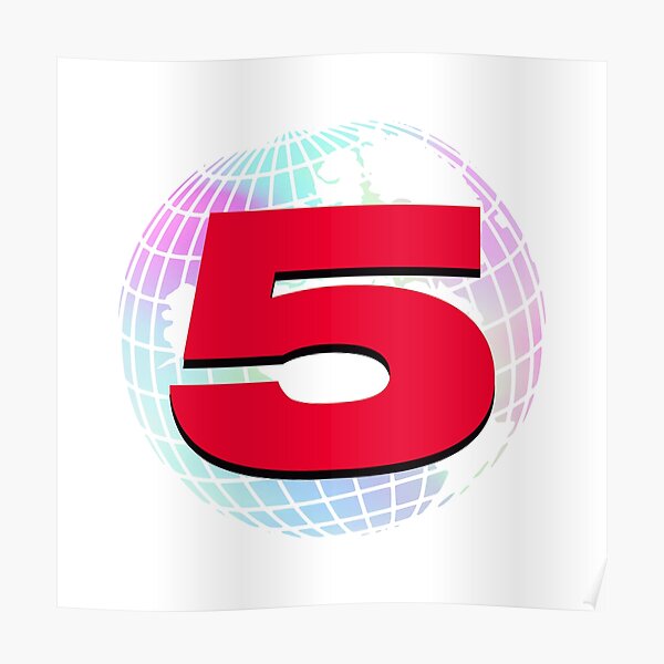 Channel 5 Logo Bubblegum Poster RB2405 product Offical Channel 5 Merch