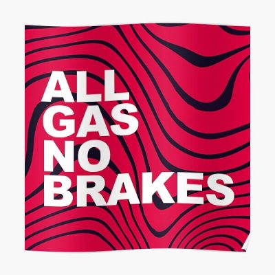 All Gas No Brakes Logo Pewdiepie Pattern Block Poster RB2405 product Offical Channel 5 Merch