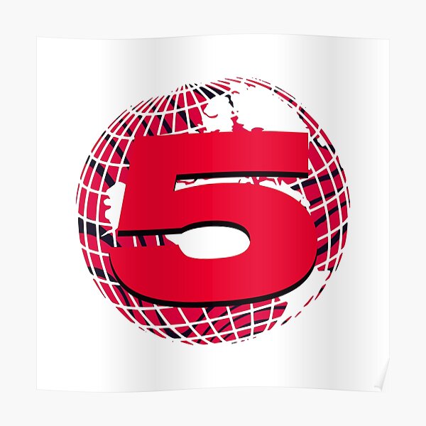 Channel 5 Logo Pewdiepie Pattern Poster RB2405 product Offical Channel 5 Merch