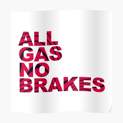 All Gas No Brakes Logo Pewdiepie Pattern Poster RB2405 product Offical Channel 5 Merch