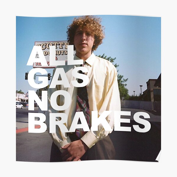 All Gas No Brakes Logo Andrew Block Poster RB2405 product Offical Channel 5 Merch