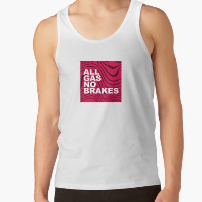 All Gas No Brakes Logo Pewdiepie Pattern Block Tank Top RB2405 product Offical Channel 5 Merch