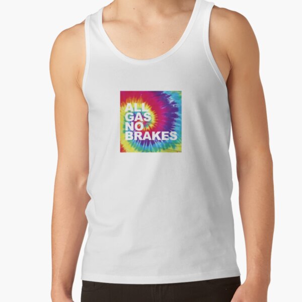 All Gas No Brakes Logo Rainbow Block Tank Top RB2405 product Offical Channel 5 Merch