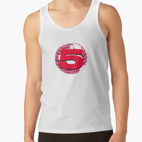 Channel 5 Logo Pewdiepie Pattern Tank Top RB2405 product Offical Channel 5 Merch