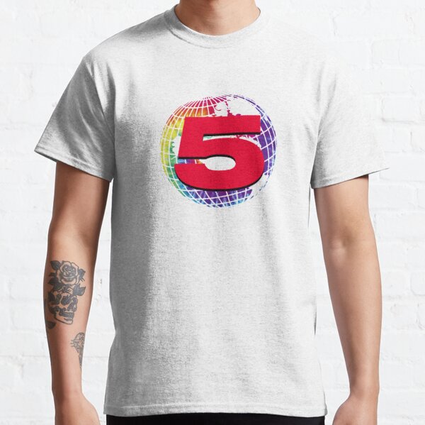 Channel 5 Logo Rainbow Classic T-Shirt RB2405 product Offical Channel 5 Merch