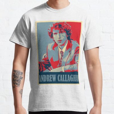 Andrew Callaghan Classic T-Shirt RB2405 product Offical Channel 5 Merch