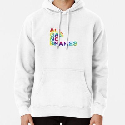 All Gas No Brakes Logo Rainbow Pullover Hoodie RB2405 product Offical Channel 5 Merch