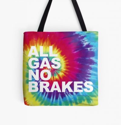 All Gas No Brakes Logo Rainbow Block All Over Print Tote Bag RB2405 product Offical Channel 5 Merch