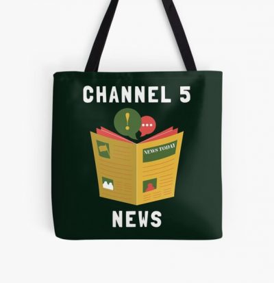 CHANNEL 5 NEWS  Andrew Callaghan  All Gas No Breaks Essential All Over Print Tote Bag RB2405 product Offical Channel 5 Merch