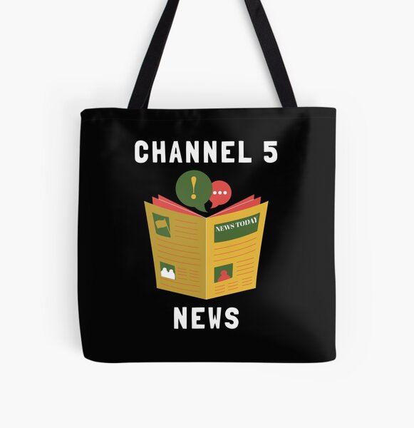 CHANNEL 5 NEWS | Andrew Callaghan | All Gas No Breaks All Over Print Tote Bag RB2405 product Offical Channel 5 Merch