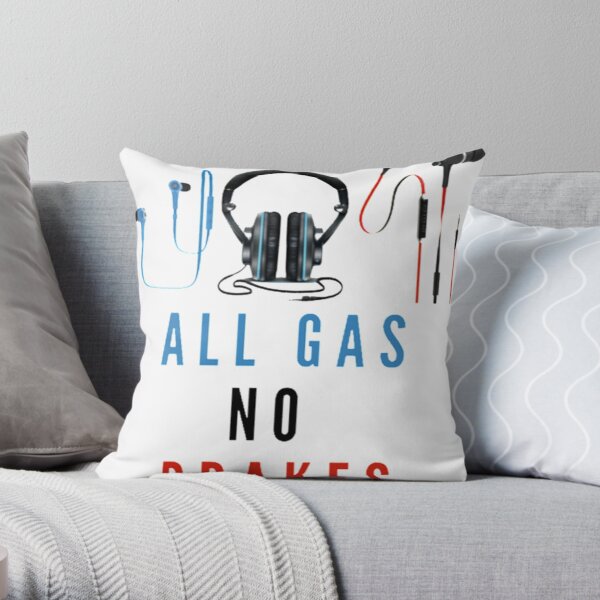 All Gas No Brakes                                          Throw Pillow RB2405 product Offical Channel 5 Merch