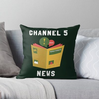CHANNEL 5 NEWS  Andrew Callaghan  All Gas No Breaks Essential Throw Pillow RB2405 product Offical Channel 5 Merch