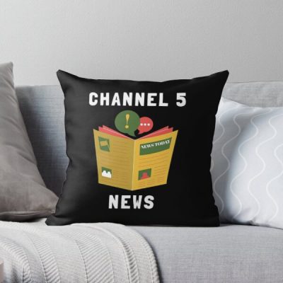 CHANNEL 5 NEWS | Andrew Callaghan | All Gas No Breaks Throw Pillow RB2405 product Offical Channel 5 Merch