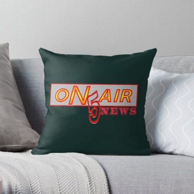 channel 5 news on air  Throw Pillow RB2405 product Offical Channel 5 Merch