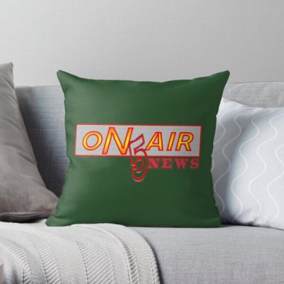 channel 5 news on air   Throw Pillow RB2405 product Offical Channel 5 Merch