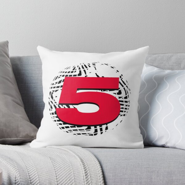 Channel 5 Logo Illusion Throw Pillow RB2405 product Offical Channel 5 Merch
