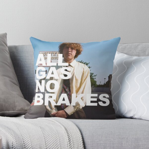 All Gas No Brakes Logo Andrew Block Throw Pillow RB2405 product Offical Channel 5 Merch