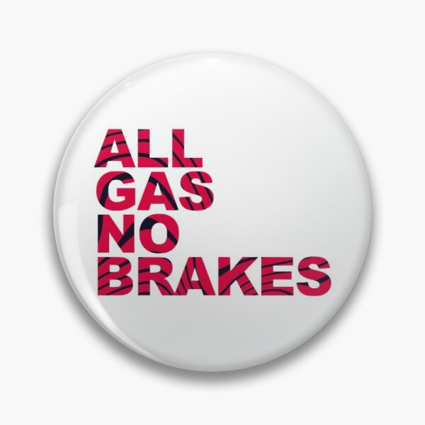 All Gas No Brakes Logo Pewdiepie Pattern Pin RB2405 product Offical Channel 5 Merch
