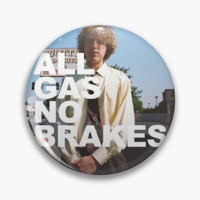 All Gas No Brakes Logo Andrew Block Pin RB2405 product Offical Channel 5 Merch